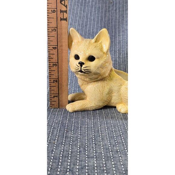 Vintage Ceramic Cat Planter - Picture 7 of 9